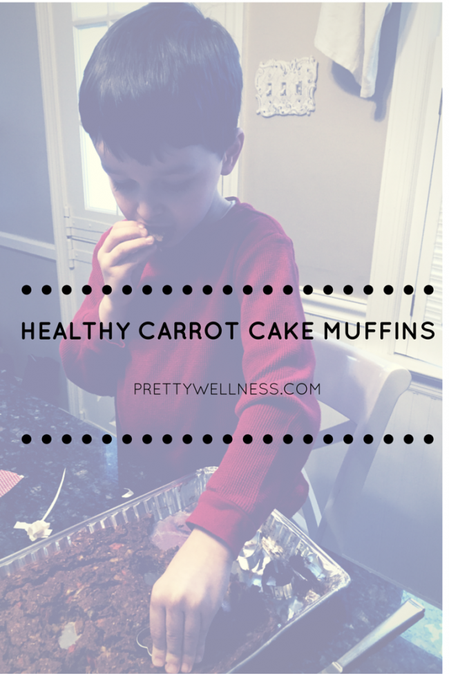 Kid-approved healthy carrot cake muffins