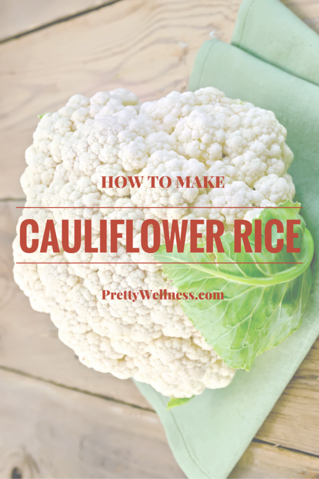 Healthy Tip: How to Make Cauliflower Rice