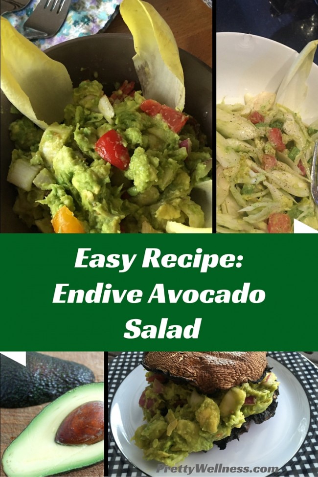 PrettyWellness.com Easy Recipe: Endive Avocado Salad