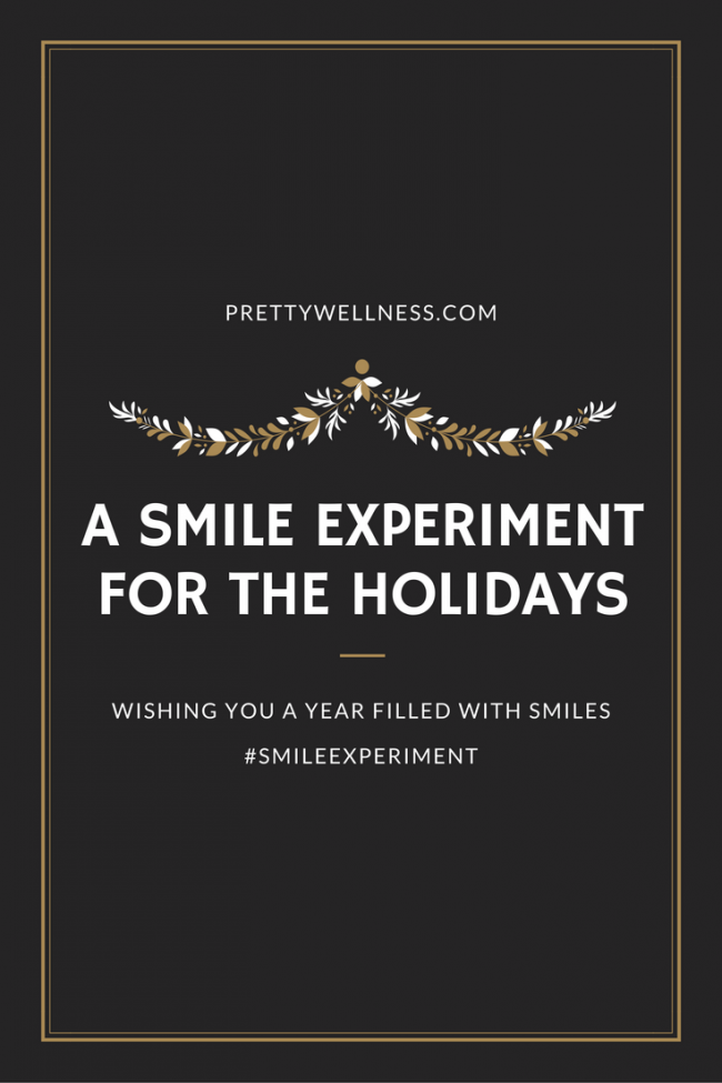 A Smile Experiment for the Holidays