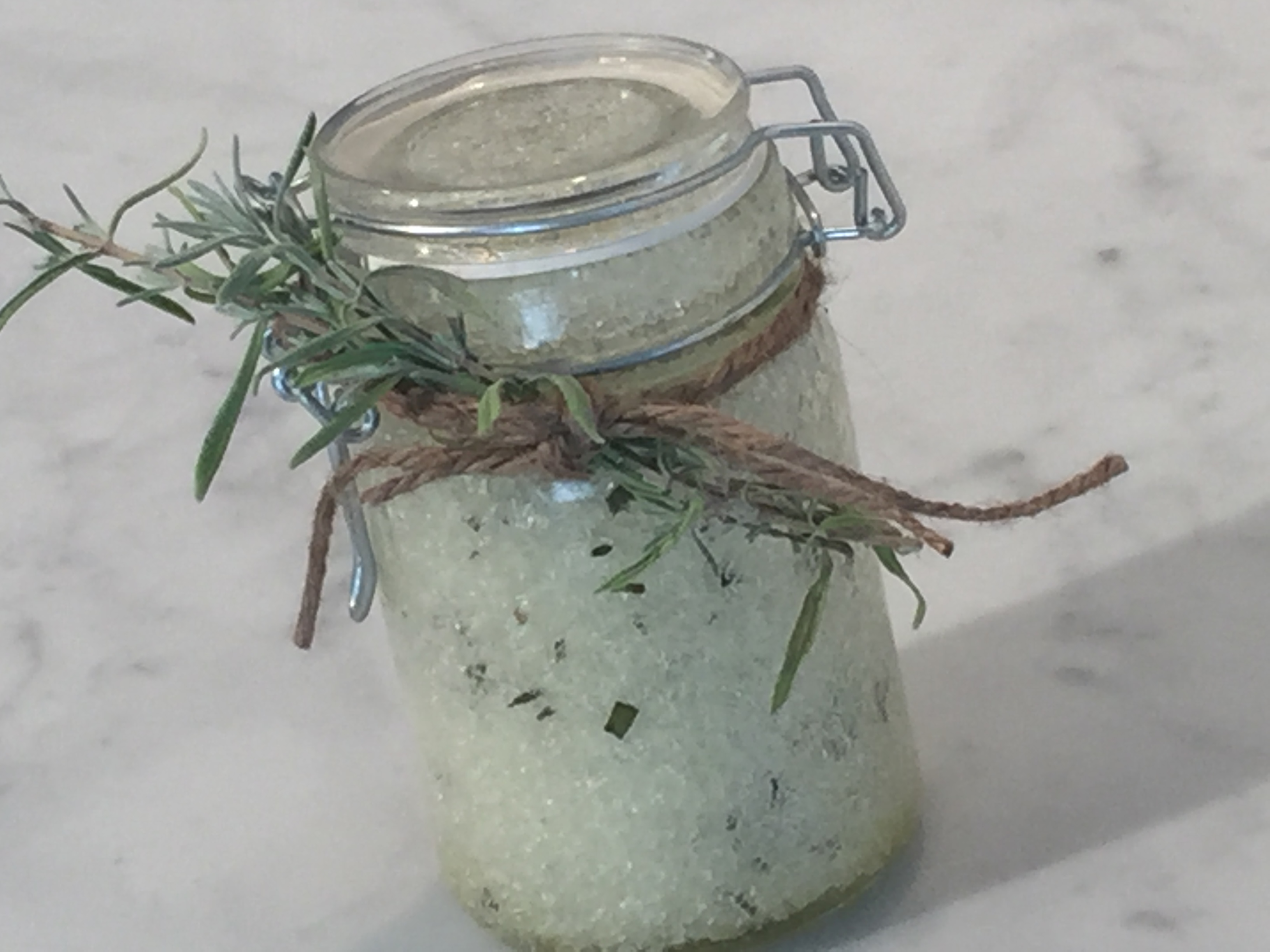 DIY Lavender Salt Scrub